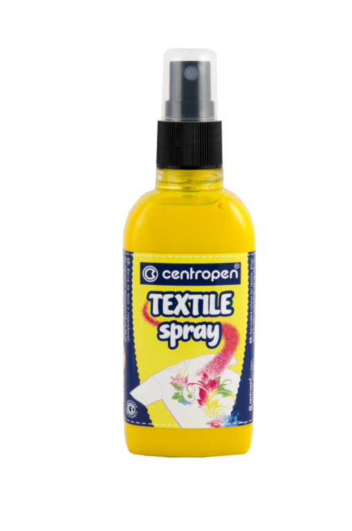 Barva na textil ve spreji Centropen 1139 110ml žlutý