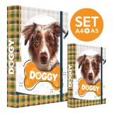 Box na sešity SET A4+A5 Jumbo Doggy