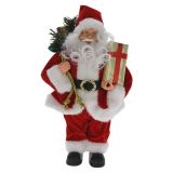 Figurka - Santa Claus bílo-červený 36 cm