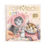 Kreativní sešit Top Model se samolepkami - Kitty Dress Me Up