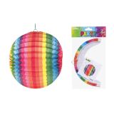 Lampion koule 25 cm, barva multicolor