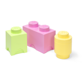 LEGO úložné boxy Multi-Pack 3 ks - pastelové