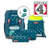 Školní batoh pro prvňáčky - 5dílný set, Step by Step GRADE Chameleon, AGR