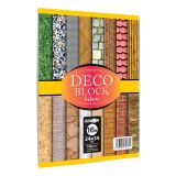 Složka dekoračního papíru (výkresů) DECO BLOCK 16 listů /16 vzorů, 250g/m2