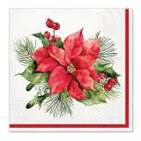 Ubrousky TaT 33x33cm Composition with Poinsettia