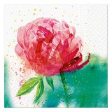 Ubrousky TaT 33x33cm Peony Watercolor