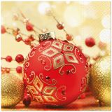 Ubrousky TaT 33x33cm Red And Gold Bauble