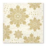 Ubrousky TaT 33x33cm Snowflakes Cream