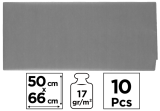 papír hedvábný 50x66 10ks šedý PN221-20