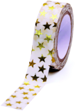 dekorační páska GG FT 933230 Golden stars 10m x 15mm