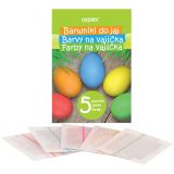 Barvy na vajíčka - mix 5 x 2,5 g ,balení 50 ks