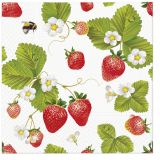 Ubrousky PAW Dekor L (20ks) Strawberries with Bees