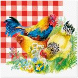 Ubrousky PAW Dekor L (20ks) Chicken Couple