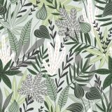 Ubrousky DAISY L (20ks) Green Leaves Wallpaper