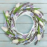 Ubrousky DAISY L (20ks) Spring Wreath