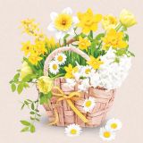 Ubrousky DAISY L (20ks) Spring Flower Basket