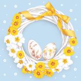 Ubrousky DAISY L (20ks) Easter Wreath