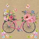 Ubrousky MAKI L (20ks) Bicycle full of flowers