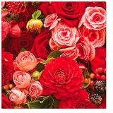 Ubrousky PAW TETE L (20ks) Red Bouquet