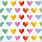 Ubrousky PAW TETE L (20ks) Rainbow Hearts