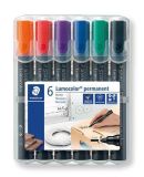 Permanentní popisovač Lumocolor 352, sada, 6 barev, 2 mm, kuželový hrot, STAEDTLER 352 WP6