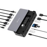 Dokovací stanice USB-C Pro CDS-15S, 15 portů, USB-C host, M.2 NVMe/SATA SSD slot, VERBATIM 32173