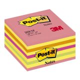 Samolepicí bločky Post-it kostky - růžová, žlutá, oranžová, zelená / 450 lístků