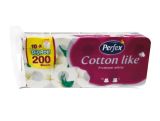 Perfex Cotton like toaletní papír, 3 vrstvy - 8+2 ks