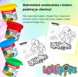 Modelovací hmota KORES MAGIK CLAY LOLLIPOPZ - klasické barvy 4x40 g