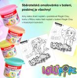 Modelovací hmota KORES MAGIK CLAY PASTEL LOLLIPOPZ - klasické barvy 4x40 g