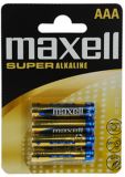 Baterie Maxell Super Alkaline - baterie mikrotužková AAA / 4ks