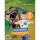 Omalovánky s nažehlovacími obrázky - Dinosauři