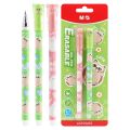 Gelový/gumový váleček M&G iErase Soft Animals - Sova (0,7 mm) modrá náplň