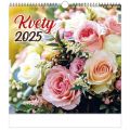 Nástěnný kalendář Flowers 2025