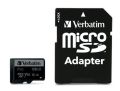 Paměťová karta PRO“, microSDXC, 128GB, CL10/U3, 90/45 MB/s, adaptér, VERBATIM 47044