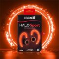 Sluchátka s mikrofonem Halo Sport, černá, bezdrátová, Bluetooth, LED, MAXELL