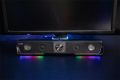 Reproduktor GRAVITY RGB Stereo Soundbar, černá, 12W, 2x 3,5 mm jack + USB-A, SPEEDLINK SL-830200-B