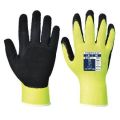 Ochranné rukavice Hi-Vis Grip, žlutá, latexové, vel. M, A340YERM