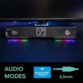 Reproduktor GRAVITY RGB Stereo Soundbar, černá, 12W, 2x 3,5 mm jack + USB-A, SPEEDLINK SL-830200-B