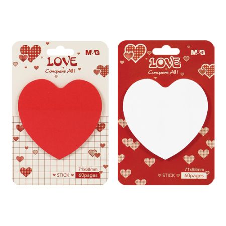 Blok lep. M & G Love 71 x 68 mm - 60 listů, mix / 1ks