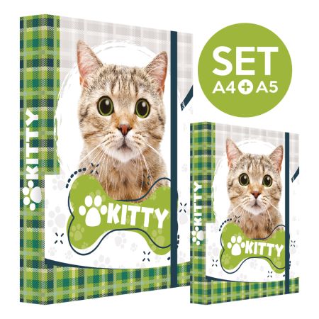 Box na sešity SET A4+A5 Jumbo Kitty