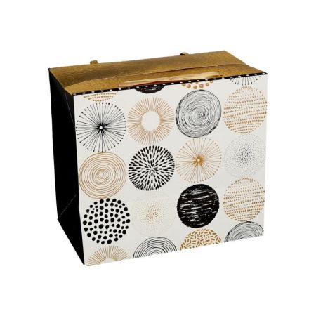 Dárková taška Bag box - Circles (22,5x13,5x20 cm)