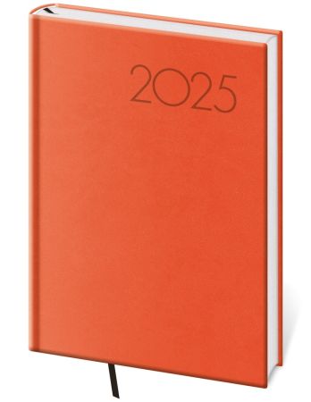 Denní diář 2025 A5 Print Pop - oranžový