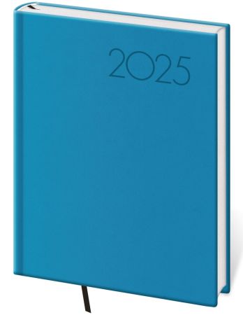 Denní diář 2025 B6 Print Pop - světle modrý