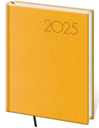 Denní diář 2025 B6 Print Pop - žlutý