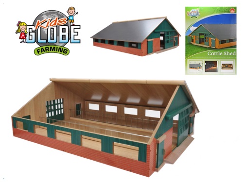 Kids Globe Farming farma dřevěná 73x60x26cm 1:32 v krabičce