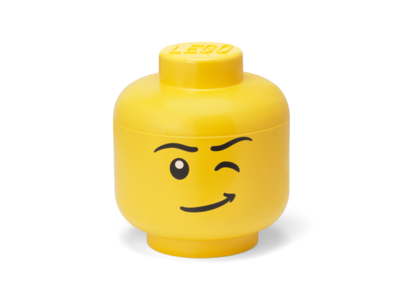 LEGO úložná hlava (velikost L) - mrkající chlapec