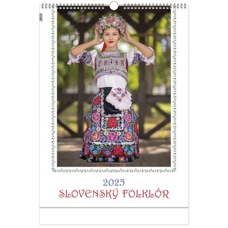 Nástěnný kalendář Slovenský folklór 2025