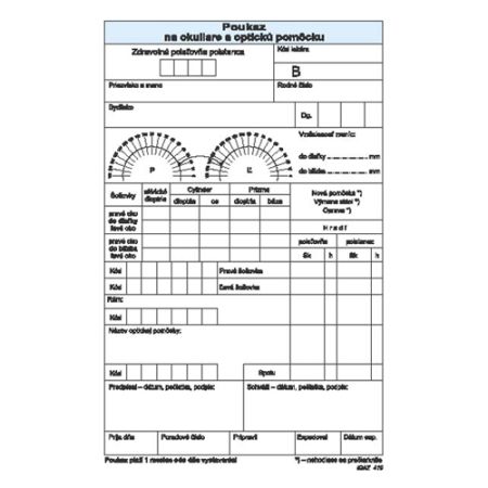 Poukaz na brýle a optickou pomůcku (410)