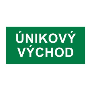 Samolepka - Únikový východ